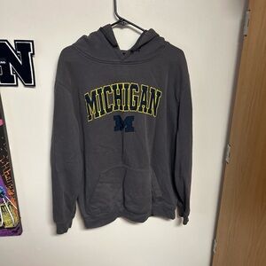 Colosseum Gray Michigan Hoodie